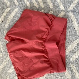 Under Armour Black and Red Athletic Shorts